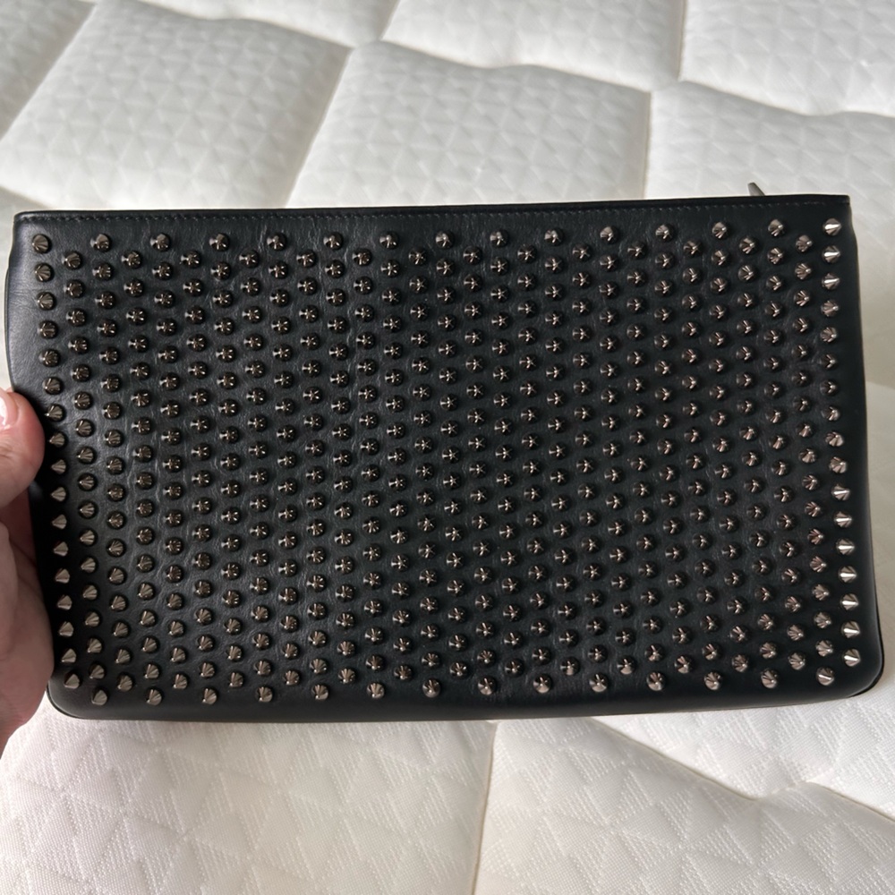 Christian Louboutin Studded Black Clutch